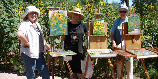 CALL TO ARTISTS: Van Gogh Sunflower Paintout and Auction