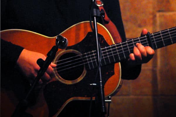 Ted Ramirez playing guitar
